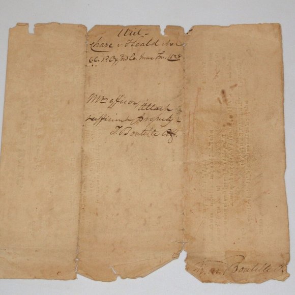 1828 State of Maine warrant Simon & James Heald sheriff deputy document - Picture 3 of 6
